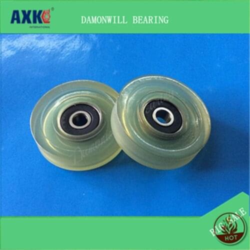 Rubberized wheel 6*40*10MM PU 626ZZ Guide wheel Rubberized bearing wheel Nylon wheel Bearing pulley roller 6X40X10MM 4PCS