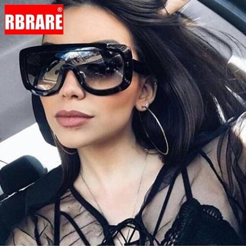 RBRARE Siamese Oversized Frame Sunglasses Women Luxury Brand Sun Glasses Man Classic Vintage Large UV400 Outdoor Driving Oculos