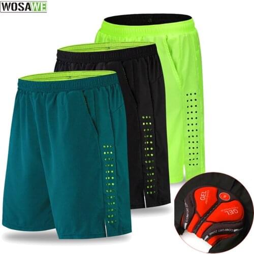 Gel Padded Bike Shorts Mountain Road Cycling Short Trousers Quick Dry Mtb Cycle Shockproof Summer Breathable Bicycle Shorts