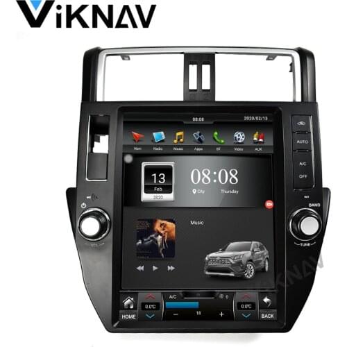 Vertical screen car radio multimedia video player for-TOYOTA Prado 2014 2015 2016 2017 car GPS navigation GPS DVD player