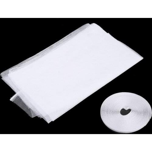 Inset New 130x150cm Room Mosquito Anti Window Kitchen Insect Nets Door Indoor Bug Flying Mesh Protector Curtains adhesive Screen