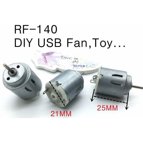HIGH QUALITY Micro 140 R140 DC toy motor DIY small productions Motor 3V to 6V