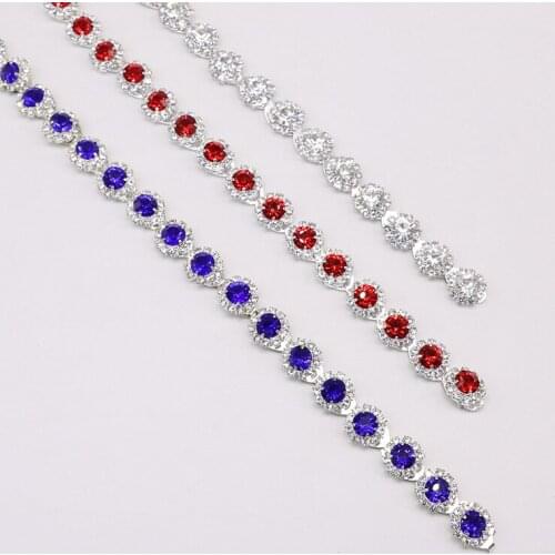 1 Yard Clear Resin Rhinestone Chain Costume Trim