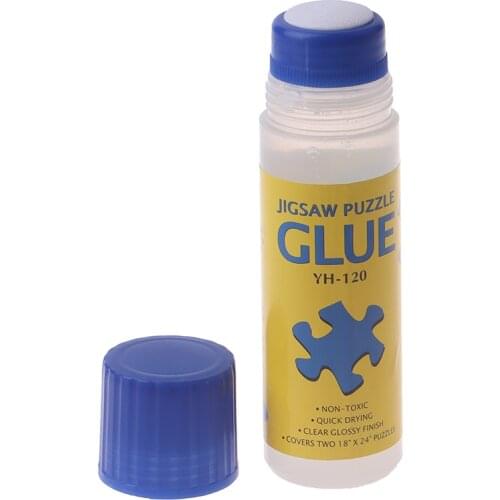 120ml Non-Toxic Eco-friendly Glue Jigsaw Puzzles Conserver Self Apply Fast Dry for DIY Sticking Paper Preserving Jigsaw Puzzles