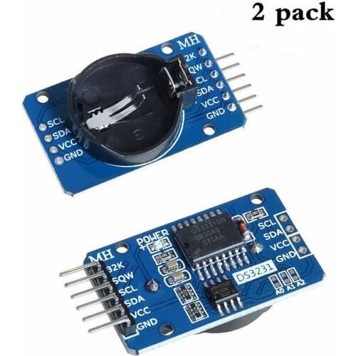 2pcs Ds3231 At24c32 Iic High Precision Real Time Clock Module 3.3v To 5.5v For Raspberry Pi And Arduino Beats Ds1307