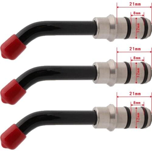3pcs Universal Dental Optical Fiber Guide Rod Tips For Dental LED Curing Light Lamp 21x12mm Black