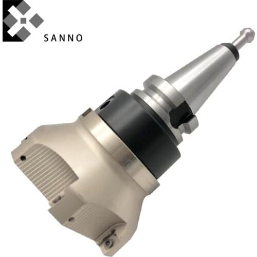 400R face milling cutter and BT30 / BT40 / BT50 cnc milling cutter holder 90 degree center mill cutter for flat milling lathe