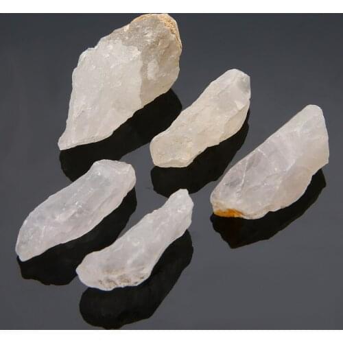 50g Natural Crystal Rough Raw Stone Rock White Quartz Crystal Healing Stone Rock Large Specimen 4-6cm