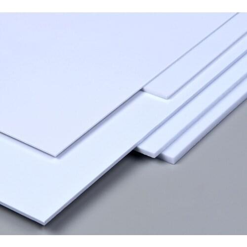 8pcs White 0.5mm Thickness 200x250mm ABS Styrene Sheets Architectural Model Building Material