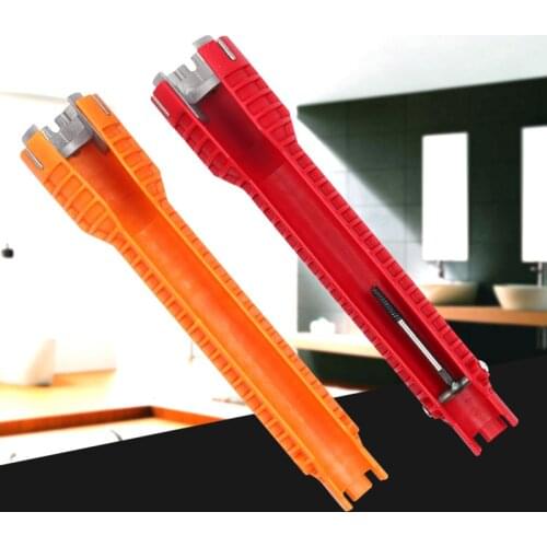 8 In 1 Kitchen Bathroom Plumbing Installer Faucet Sink Multi-Function Wrench Tool Extra Long Design Wrench Tool