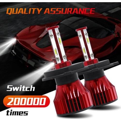 2Pcs Car Headlight CSP 8000LM H4 LED H7 Canbus H1 H3 H8 H9 H11 880 9005 HB3 9006 HB4 6500k Auto Headlamp Lights