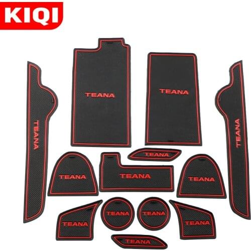 Car Water Cup Mats Fit for Nissan Teana Altima L33 2013 - 2017 Anti-Slip Rubber Cup Cushion Door Protection Mat Accessories