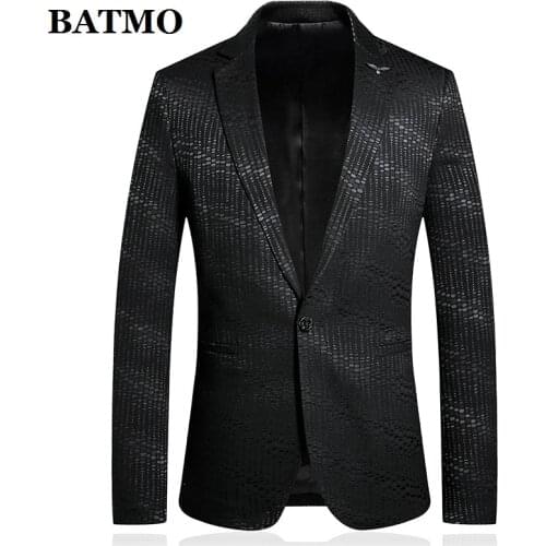 BATMO 2019 new arrival high quality fashion casual blazer men,mens casual jackets,plus-size M-3XL 601