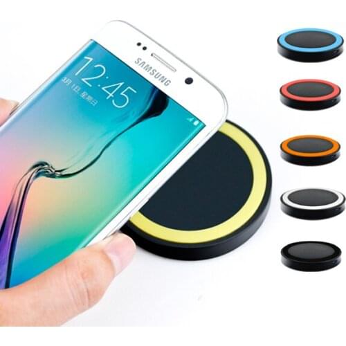 100pcs colorful Qi Wireless Charger Charging Pad For Samsung S7 S6 edge Note 5 Nokia HTC 8X Google Nexus 5 6 7 Micro USB Charger