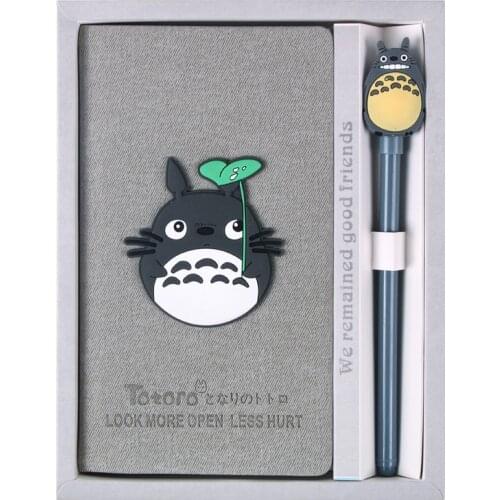 Cute A6 Cartoon Notebook Blank Page Diary TOTORO Writing Pads Kawaii Kitty Animal Planner Student Kids Gift Reward