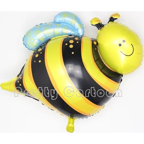 Large 80*66cm 10pcs/lot tyranids bees balloon bee pet animal ballons wedding birthday party decoration bee foil globos