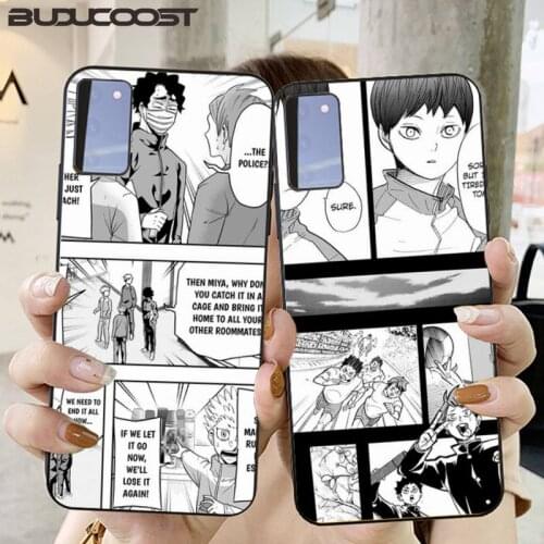 Anime Haikyuu Hinata Attacks Manga Phone Case for Samsung Galaxy S10 Plus S10E S6 S7 edge S8 S9 Plus S10lite S20 Plus S20 Ultra