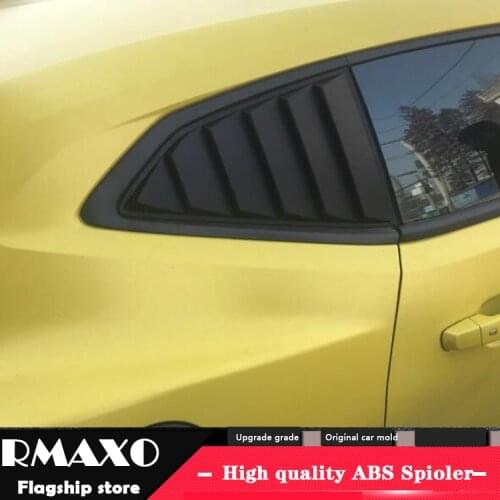 For Chevrolet Camaro 2016-2019 Sedan ABS Rear Door Window shades Louver Frame Window Sill Molding Cover Sticker Trim