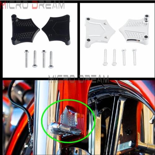 For Harley Touring FLHR FLTR FLHX FLHT 1984-2013 5.5'' Fender 23" 26" 1"/25mm Front Fender Spacer Mount Kit for Lowers 1993-2013