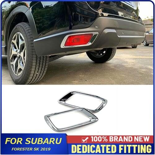 For Subaru Forester SK 2019 2020 ABS Chrome Rear Tail Fog Light Cover Frame External Decoration