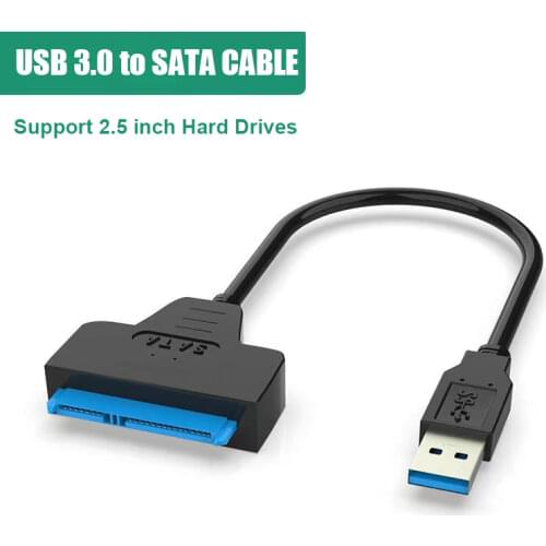 SATA To USB Cable USB 3.0 SATA3 Hard Drives Adapter Cable for 2.5 Inch SSD & HDD Support UASP Connectors Usb Sata for Laptops