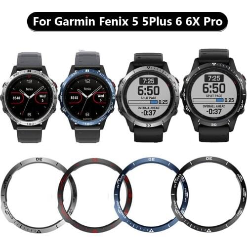 Ring Bezel For Garmin Fenix 6 6X 6Pro 5 5Plus Watch Styling Frame Stainless Steel Case Cover Protector Metal Rings Anti Scratch