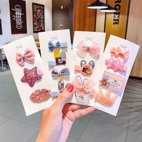 Cute Sweet Baby Kids Hair Clips Pins Hair Styles Hairgrips for Children Girls Hairpins Hair Ornaments Accessories Headwear