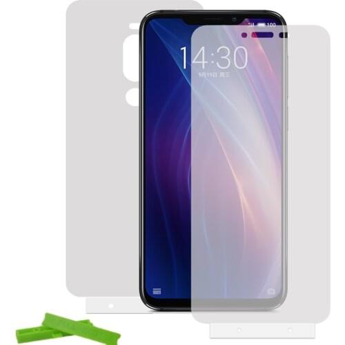 2PCS Soft Nano Front & Back HD film For Meizu 16X 15 Plus Note 8 9 X8 16S TPU Full Cover Hydrogel Screen Protector Not glass