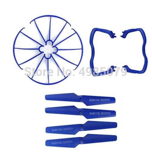 SYMA X5A-1 Spare Part Set Protecting frames Propeller Blades Landing Gear Blue Color for SYMA X5 X5A X5C X5C-1 Drone Part