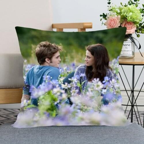 Twilight Pillow Cover Bedroom Home Office Decorative 3D Throw Pillowcase Square Zipper Pillow Double-sided Printing Style