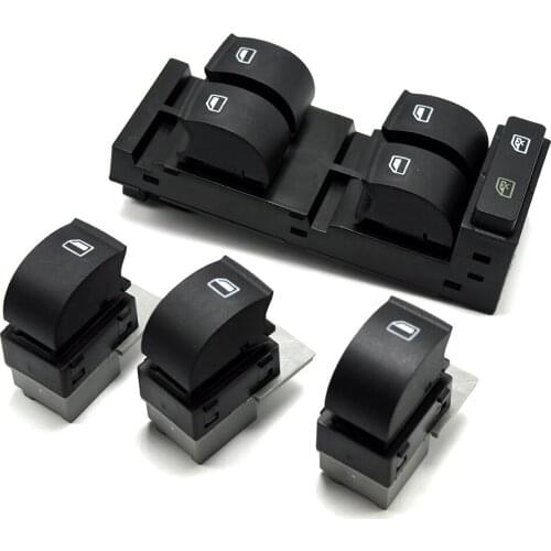 New For Audi A3 A6 C5 RS6 S6 Allroad 1998 - 2004 4PCS Single Master Power Window Switch Panel Button 4B0 959 851 / 4B0 959 855A