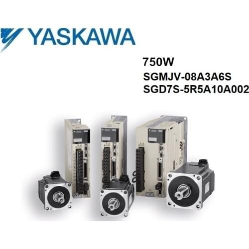 New and genuine yaskawa servo kit SGD7S-5R5A10A002+SGMJV-08A3A6S with cable yaskawa servo motor with drive