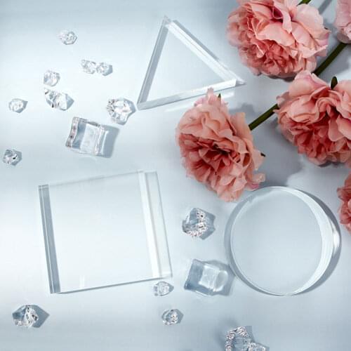 Transparent Acrylic Plate Product Shooting Background for Photo Studio Cosmetic Support Photography Auxiliary Props Ornament