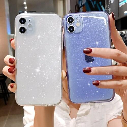 Luxury Candy Transparent Phone Case For iphone 11 Pro Max XS X XR 7 8 plus SE 2020 Soft Silicone Shockproof Cases Cover