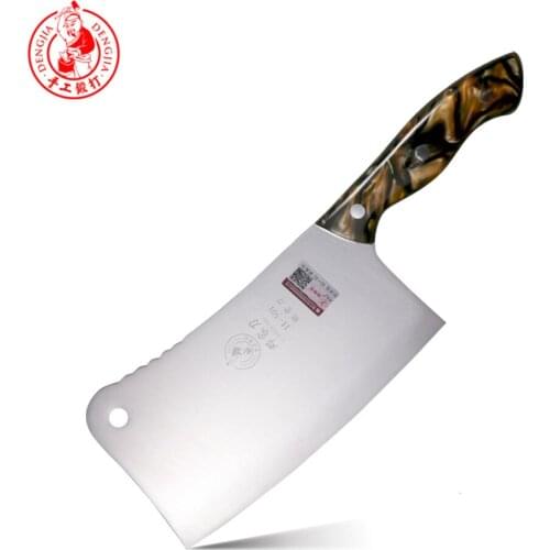 DENGJIA Manual-Forged Stainless Steel High-end Kitchen Chinese Chef Vegetable and Meat Cleaver Luxury Gift Knife