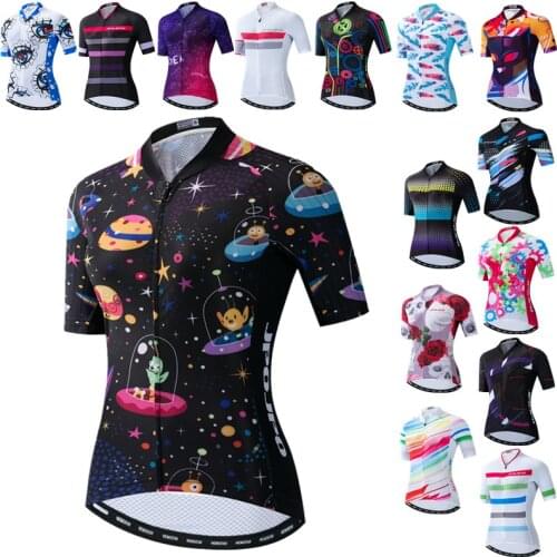 Weimostar Cycling Jersey Women Top Quality Bike Shirts Summer Bicycle Clothing Breathable MTB Cycling Clothes Uniform Cycle Wear