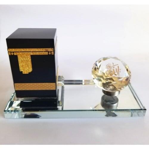 High stocker Muslim supplies crafts islamic decor Crystal Kaaba in Mecca Haji Arab handicrafts souvenirs K04