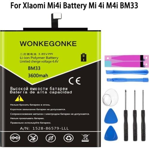 Аккумуляторы для телефонов Xiaomi Mi 4i WONKEGONKE China At AliExpress