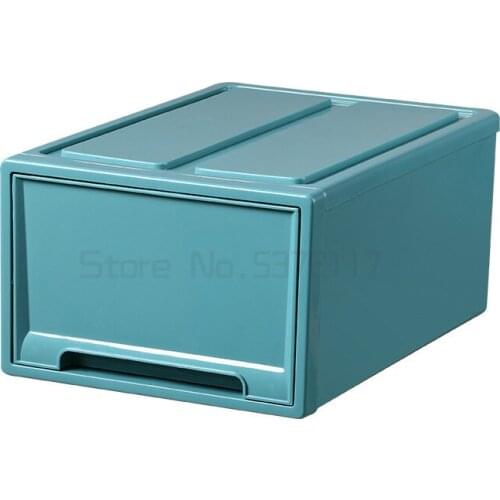 Drawer type storage box transparent plastic inner clothing storage box wardrobe box clothing sorting box storage box cabinet