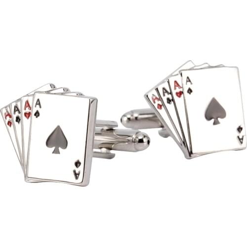 High quality CARDS cufflinks, entertainment fashion packing 5 pair/wholesale cufflinks