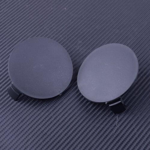1 Pair Left Right Front Bumper Round Tow Hook Eye Protective Cover Cap 53286-0R060 Fit For Toyota RAV4 2013 2014 2015