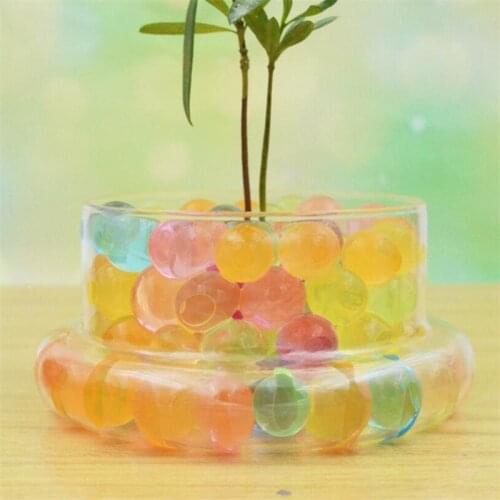 1000pcs Hydrogel Children Toy Water Beads Crystal Soil Growing Up Water Balls Wedding Party Home Bonsai Mud Decoration 7zSH760
