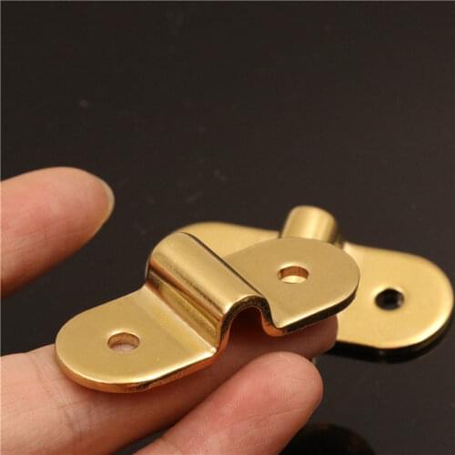 2 Pcs Solid Brass Leather Craft Bag Handle Connector Handbag Handle D Ring Fixing Cleat