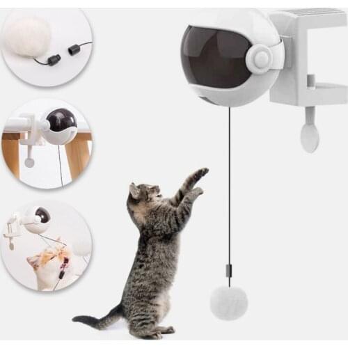 3 Color Electric Automatic Lifting Cat Ball Toy Interactive Puzzle Smart Pet Cat Ball Teaser Toys Pet Supply Balls Electric