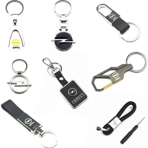 3D Metal Car Key Chain Key Ring Keyring For Opel Astra H G J Insignia Mokka Zafira Corsa Vectra C D Antara Car Accessories