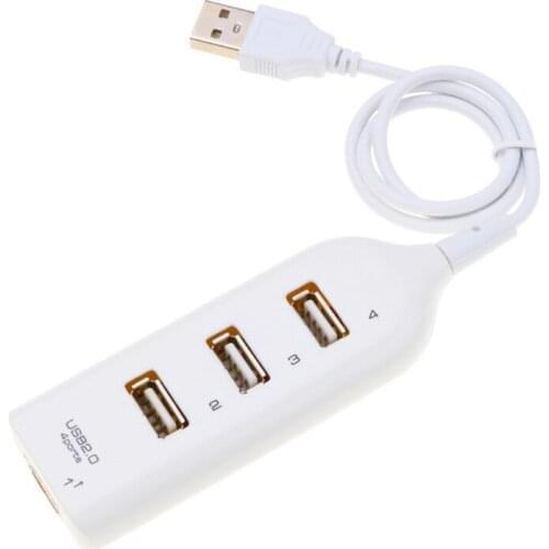 40JB 1pc USB Hub Mini USB 2.0 4 Port Splitter For PC Laptop Notebook Receiver Computer Accessories High Speed Hub Adapter