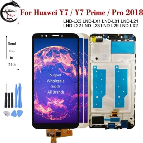 5.99" LCD With Frame For Huawei Y7 2018 LCD Y7 Prime / Y7 Pro Display Screen Touch Digitizer LDN-L21 LDN-LX2 LDN-L01 LDN-LX3 LCD