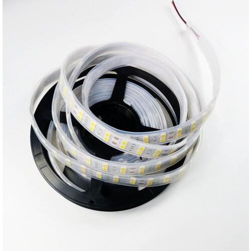 5PCS 5M Double Row 5050 SMD LED Strip Flexible 600 Leds Cool White Warm White RGB Waterproof 12V