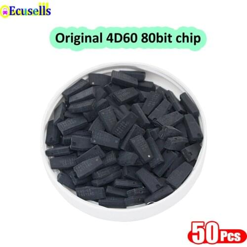 50pcs/lot Original 80BIT 80 Bit 4D60 chip auto Transponder car key Chip for Ford for Mazda