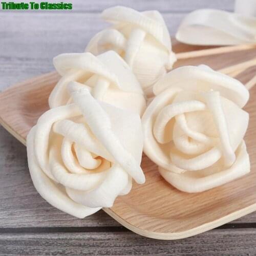5PCS Flower Shaped No Fire Aroma Diffuser Sticks Household Bedroom Aroma Diffuser Accessories Reed Rattan Stick HOT